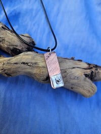Image 7 of Ready to ship! Mens Necklace - Copper & Sterling Silver 