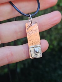 Image 1 of Ready to ship! Mens Necklace - Copper & Sterling Silver 