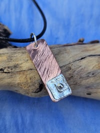 Image 6 of Ready to ship! Mens Necklace - Copper & Sterling Silver 