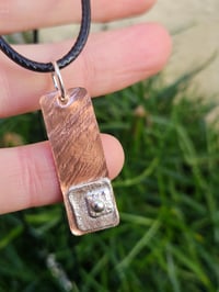 Image 5 of Ready to ship! Mens Necklace - Copper & Sterling Silver 