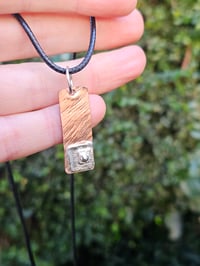 Image 2 of Ready to ship! Mens Necklace - Copper & Sterling Silver 