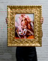 Image 2 of 'BUNNY MASK II' Original Oil Painting