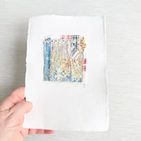 Image 2 of Art - textile collage - textile hand stitched collage