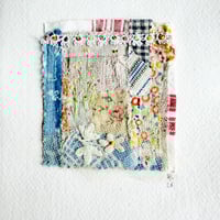 Image 3 of Art - textile collage - textile hand stitched collage