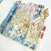 Image 4 of Art - textile collage - textile hand stitched collage
