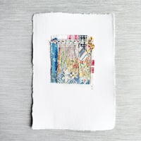 Image 1 of Art - textile collage - textile hand stitched collage