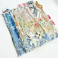 Image 5 of Art - textile collage - textile hand stitched collage