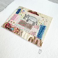 Image 4 of Art textile - ORIGINAL hand stitched collage 