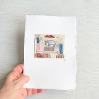 Image 3 of Art textile - ORIGINAL hand stitched collage 