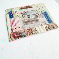 Image 5 of Art textile - ORIGINAL hand stitched collage 