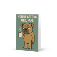 Image 3 of Wrinkles & Coffee - Birthday Greeting card