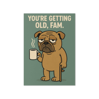 Image 1 of Wrinkles & Coffee - Birthday Greeting card