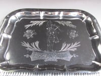 Image 11 of Vintage Scotland Shot Glasses Set (6) with Metal Tray, c 1960s, Boxed