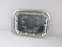 Image 9 of Vintage Scotland Shot Glasses Set (6) with Metal Tray, c 1960s, Boxed