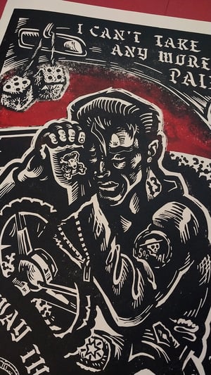 Image of LINO PRINT Ball and Chain