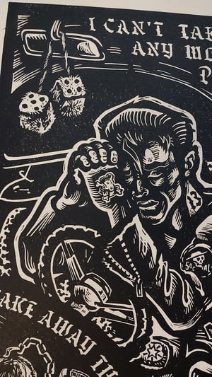 Image of LINO PRINT Ball and Chain