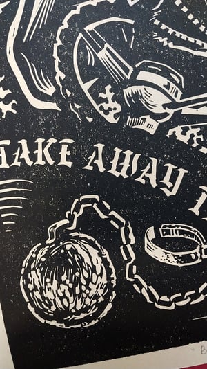 Image of LINO PRINT Ball and Chain