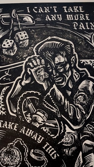 Image of LINO PRINT Ball and Chain