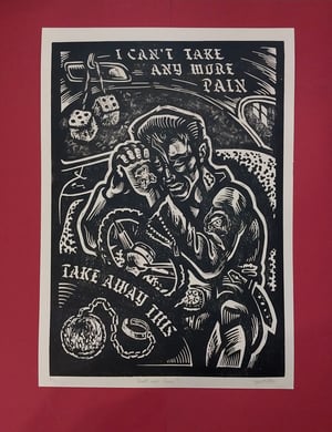 Image of LINO PRINT Ball and Chain