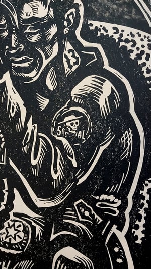 Image of LINO PRINT Ball and Chain