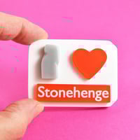 Image 2 of I Love Stonehenge Brooch