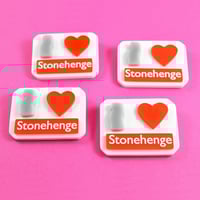 Image 4 of I Love Stonehenge Brooch