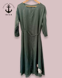 Image 2 of Copy of PUNK STRIPE DRESS ✘ IBIZA PRINT  ✘ VINTAGE  ✘ UPCYCLED