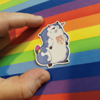 Image 3 of Meowwow Stickers - 10x10cm + 5x5cm