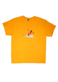 Image 1 of SKI CLUB  TEE - ORANGE