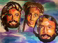 Bee Gees Original Fan Art by Me 1979