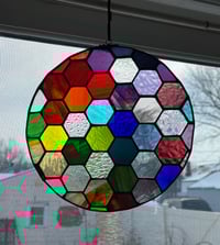 Image 1 of Round multi color hexagon
