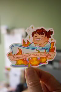 Image 2 of Sticker "Je me baigne dans le déni"
