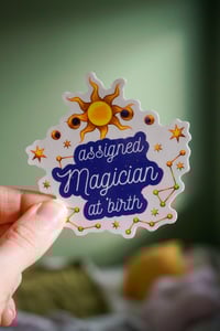Image 2 of Sticker "Assigned magician at Birth"