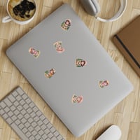 Image 3 of Camping Girls Sticker Pack — 5 Cute Hiking Character Stickers