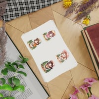 Image 4 of Camping Girls Sticker Pack — 5 Cute Hiking Character Stickers