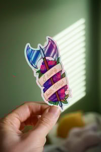 Image 2 of Sticker "I swing both ways"