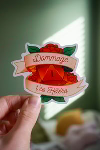 Image 2 of Sticker | Dommage t'es Hétero
