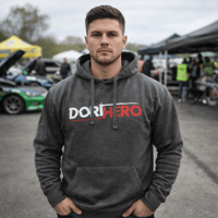 DoriHero Logo Hoodie White/Red