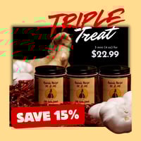 Image 2 of [Save 15%] Mini Chili Garlic Hot Sauce (4oz) - Triple Treat