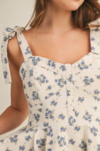 Image 2 of Springtime Courtyard Peplum Ribbon Top - MAY 