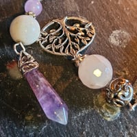 Image 4 of Hand Made Pendulum with Amethyst pointer and Tree of Life end