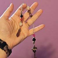 Image 4 of Hand Made Pendulum with Amethyst pointer and Key 