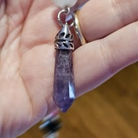 Image 6 of Hand Made Pendulum with Amethyst pointer and Key 
