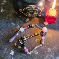 Image 1 of Hand Made Pendulum with Amethyst pointer and Key 