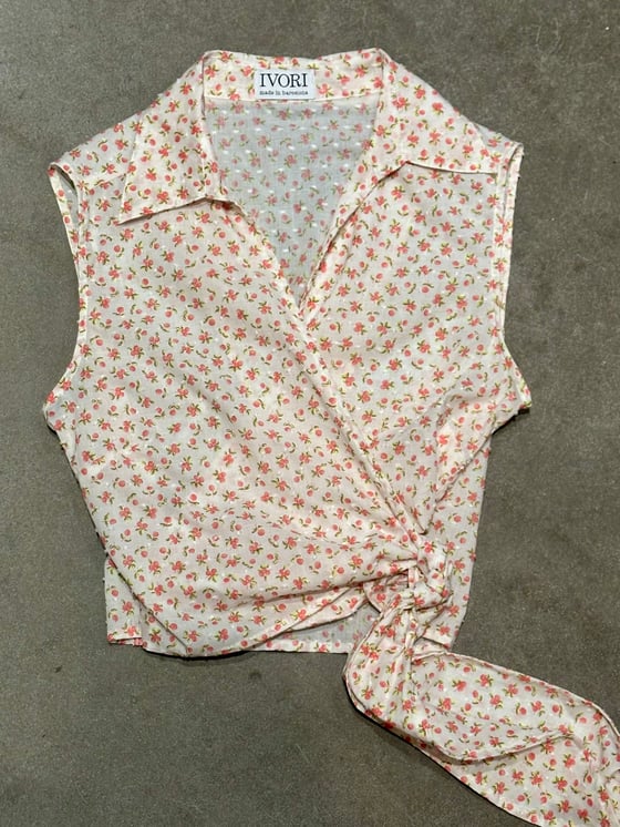 Image of FIONA shirt 3 fabrics IVORI