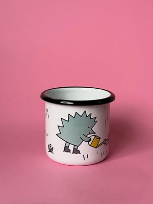 PRE-ORDER Spring Hedgehog enamel mug 400 ml
