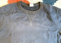 Image 2 of Buzz Rickson vintage style loopwheeled black sweat shirt, size M