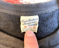 Image 3 of Buzz Rickson vintage style loopwheeled black sweat shirt, size M