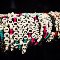 TMS Friendship Bracelet - Cyan/Pink