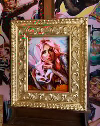 Image 4 of 'BUNNY MASK II' Original Oil Painting